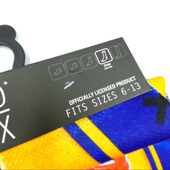 New Odd Sox Eggo Blueberry Waffles Crew Socks 6-13 - Picture 5 of 5